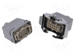 Connector: HDC; male + female; C146; PIN: 10; 10+PE; size E10; M20