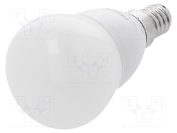 LED lamp; warm white; E14; 230VAC; 470lm; 5.5W; 2700K; CRImin: 80