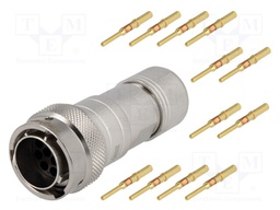 Connector: circular; Series: RT360; plug; male; crimped; for cable