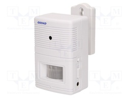 Wireless motion sensor; wall mount; 6VDC; IP20; 6m; 100°