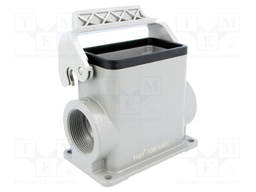 Enclosure: for Han connectors; Han HMC; size 10B; with latch