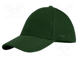 Baseball cap; green; cotton; Size: one size