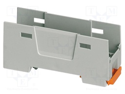 Enclosure base; grey; UL94V-0; EH 22,5 F; for DIN rail mounting