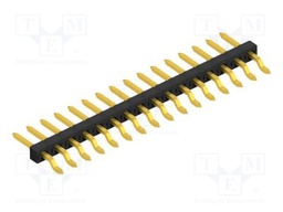 Connector: pin strips; pin header; male; PIN: 16; 2mm; SMT; 1x16