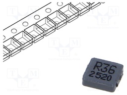 Inductor: wire; SMD; 360nH; ±20%; 5.7x5.2x1.3mm