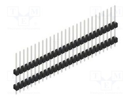 Connector: pin strips; pin header; male; PIN: 27; 2.54mm; THT; 1x27