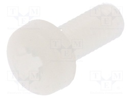 Screw; M3x8; 0.5; Head: cheese head; Pozidriv; 0,8mm; polyamide