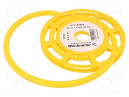 Markers for cables and wires; 4÷10mm; PVC; yellow; -30÷80°C