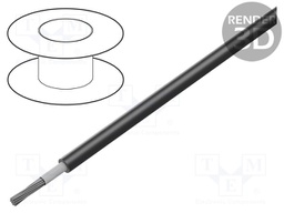 Wire; SOLARTECH-4; stranded; Cu; 4mm2; black; 1kV; Class: 5; CPR: Eca