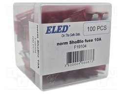 Fuse: fuse; 10A; 32VDC; automotive; 19.09mm; 19.09x5.12x18.87mm