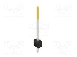 Connector: pin strips; pin header; male; PIN: 1; 2.54mm; THT; 1x1