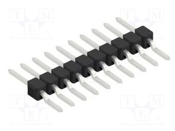 Connector: pin strips; pin header; male; PIN: 10; 2.54mm; SMT; 1x10