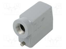 Enclosure: for HDC connectors; C-TYPE; size 77.27; high; PG21