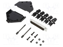 D-Sub HD; PIN: 62; male; unshielded; straight; soldering; for cable