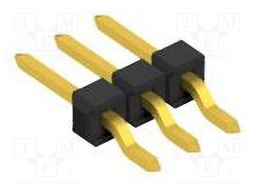 Connector: pin strips; pin header; male; PIN: 3; 2.54mm; SMT; 1x3