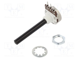 Potentiometer: shaft; single turn; 47kΩ; ±20%; 0.4W; linear; 6mm