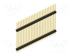 Connector: pin strips; pin header; male; PIN: 25; 2.54mm; THT; 1x25