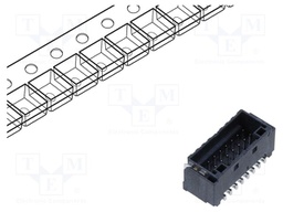 Connector: wire-board; DF51K; vertical; male; on PCBs; socket; SMT