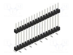 Connector: pin strips; pin header; male; PIN: 17; 2.54mm; SMT; 1x17