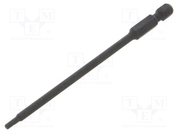 Screwdriver bit; hex key; HEX 2,5mm; Overall len: 110mm