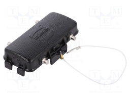 Protection cover; Han; size 16B; cord; for double latch; black