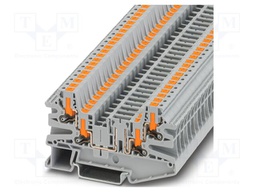 Splice terminal: rail; PTV; 20A; 400V; push-in; PA; L: 45.7mm
