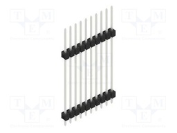 Connector: pin strips; pin header; male; PIN: 10; 2.54mm; THT; 1x10