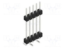 Connector: pin strips; pin header; male; PIN: 5; 2.54mm; SMT; 1x5