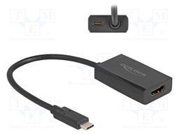 Adapter; HDMI socket,USB C socket,USB C plug; High Speed; 0.15m
