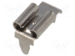 Terminal: flat; 5.2mm; 0.5mm; female; THT; brass; tinned; angled 90°