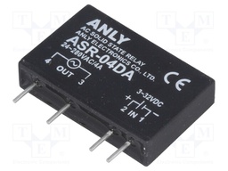 Relay: solid state; Ucntrl: 3÷32VDC; 4A; 24÷280VAC; THT; SIP