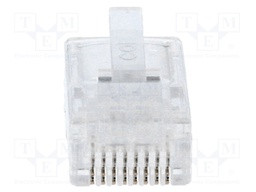 Plug; RJ45; PIN: 8; Layout: 8p8c; IDC,crimped; for cable
