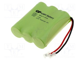 Re-battery: Ni-MH; AA; 3.6V; 600mAh; Leads: cables; 44x50x15mm