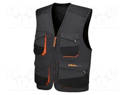 Protective vest; Size: XL; grey; 180g/m2
