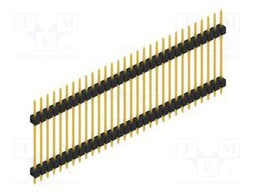 Connector: pin strips; pin header; male; PIN: 30; 2.54mm; THT; 1x30