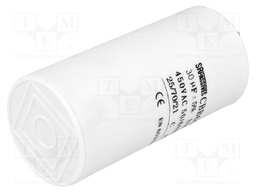 Capacitor: motors, run; 30uF; 450V; Ø45x90mm; -25÷70°C; ±5%; 3000h