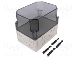 Enclosure: multipurpose; X: 130mm; Y: 180mm; Z: 165mm; TK PS; grey