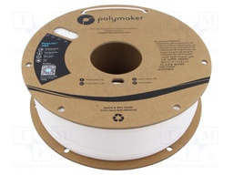 Filament: ABS; 1.75mm; white; 245÷265°C; 1kg; Table temp: 90÷100°C