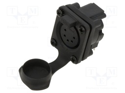 Connector: XLR; socket; female; AXS; 7.5A; 133V; PIN: 5; IP65; THT