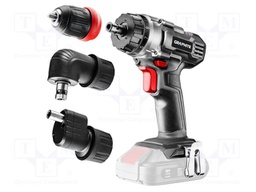 Drill/driver; battery; drilling,screwdriving; 0.8÷10mm; 18VDC