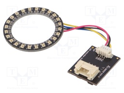 Module: LED ring; Colour: RGB; 1.9W; 5VDC; 120°; No.of diodes: 24