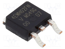 Fast / Ultrafast Diode, 200 V, 4 A, Single, 950 mV, 27 ns, 80 A