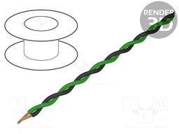 Wire: assembly; Core: stranded; 2x1.4mm; -20÷70°C; Package: 100m