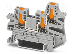 Splice terminal: rail; PTV; 24A; 800V; push-in; PA; L: 45.7mm; H: 60mm