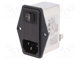 Connector: AC supply; socket; male; 6A; 250VAC; IEC 60320; -25÷85°C