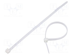 Cable tie; lumiscent; L: 150mm; W: 3.6mm; white; polyamide