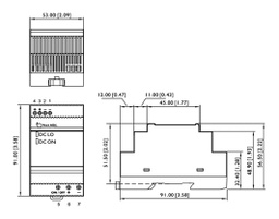 Converter: DC/DC; 30W; Uin: 10÷32VDC; Uout: 5VDC; Iout: 6A; IP20