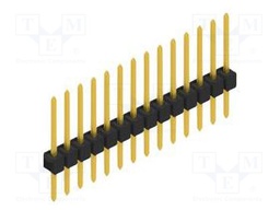 Connector: pin strips; pin header; male; PIN: 14; 2.54mm; THT; 1x14
