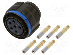 Connector: circular; D38999 series III; plug; female; PIN: 6; 23A