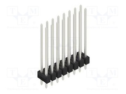 Connector: pin strips; pin header; male; PIN: 16; 2.54mm; THT; 2x8